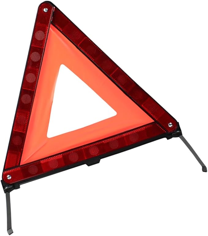 Healifty 1pc Car Safety Triangle Warning Sign Roadside Hazard Alert Road Safety Kit Triangle Road Sign for Vehicle
