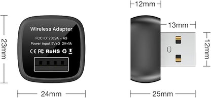 2026 Upgraded Wireless CarPlay Adapter for Apple iPhone, Mini Design, Converts Factory Wired to Wireless Adapter for CarPlay, Plug and Play, Auto Connect Fast and Stable(Only with iPhone)