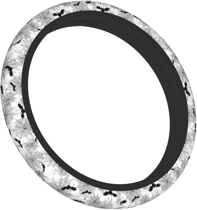 Halloween Steering Wheel Covers Non Slip Neoprene Universal 15 Inch Steering Wheel Protector Car Cover for Men Women