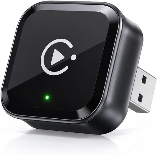 2026 Wireless CarPlay Adapter for iPhone & Android Auto, Mini Wired to Wireless Car Play Adapter, Fast Low-Lag Auto-Connect Bluetooth CarPlay Dongle, Stable Connection, USB & Type-C for Cars
