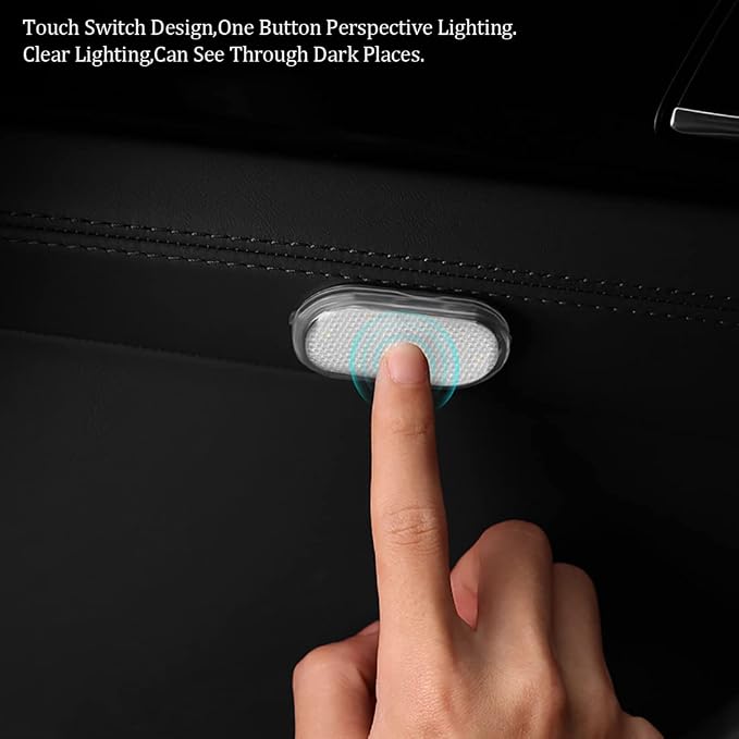 4 PCS Car Led Lights Interior,7 Colors Ambient Lighting Car Interior,USB Rechargeable Car Interior Reading Light,Portable Led Lights for Car
