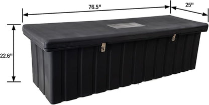 Buyers Products 1712260 Black Poly All-Purpose Storage Chest , 18.8 cu. ft, Made In The USA, Dent-Resistant Lockable Storage Box for Truck, Trailer, Dock, or Deck, High-Density Polyethylene