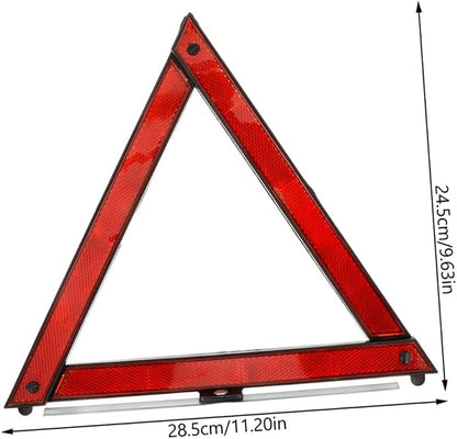KICHOUSE 5pcs Foldable Reflective Safety Triangle Kit Emergency Road Warning Signs for Vehicles Increased Visibility Compact Design for Roadside Assistance and Traffic Safety