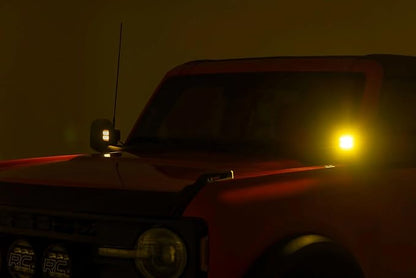 Rough Country 2 Inch Black Series LED Light Pods | Spot | Amber - 70903A