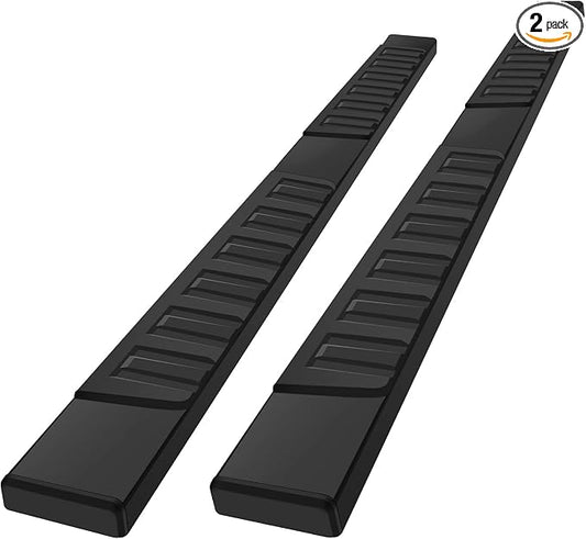 COMNOVA Pair Running Board Nerf Bar Compatible with 17-26 Ford F250 Superduty Crew Cab(4 Full Size Doors) Side Steps,Width 6 Inch H Style Truck Step Nerf Bars Side Step Black.