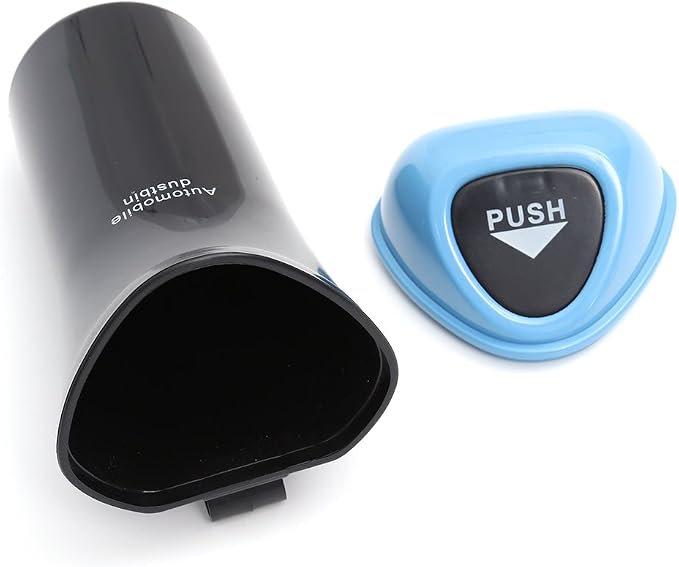 VOSAREA Auto Dustbin Car Trash Can Garbage Can Leakproof Vehicle Trash Bin(SkyBlue)