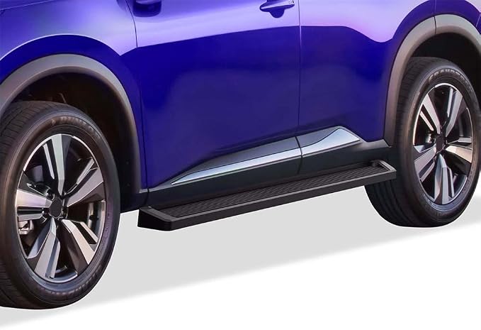 APS Black Running Boards Style Compatible with Nissan Rogue 2021-2026 (Exclude Models with Ground Lighting System) (Nerf Bars Side Steps Side Bars)