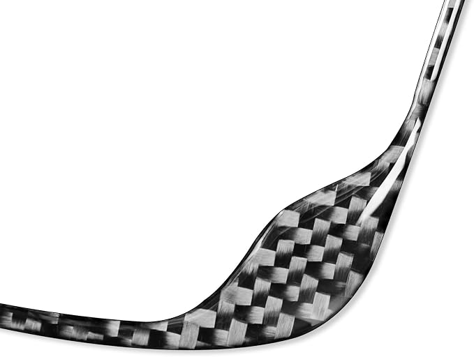 Real Premium Carbon Fiber Decor Compatible with Audi A3 S3 RS3 8V 2013 2014 2015 2016 2017 2018 2019 Car Automatic Gear Shift Panel Decal Kit Auto Interior Accessories Sticker 2pcs Black