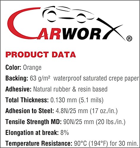 Professional Orange Masking Tape (1½" (36mm x 55m) 24 Rolls/case)