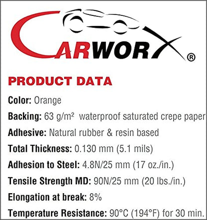 Professional Orange Masking Tape (1½" (36mm x 55m) 24 Rolls/case)