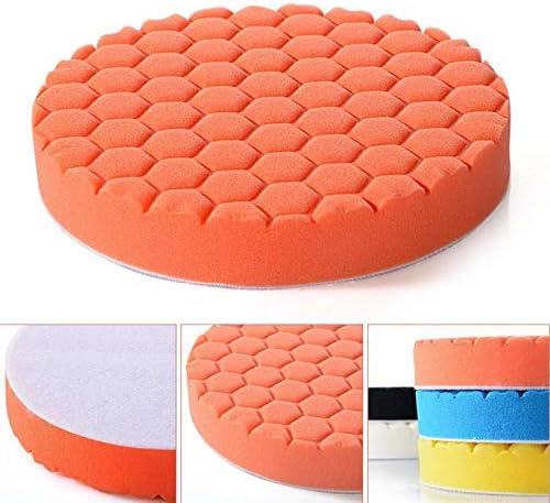 5Pcs 3inch 4inch 5inch 6inch 7inch Buffing Sponge Polishing Pad Kit Waxing for Car Polisher (6inch)