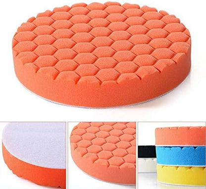 5Pcs 3inch 4inch 5inch 6inch 7inch Buffing Sponge Polishing Pad Kit Waxing for Car Polisher (4inch)