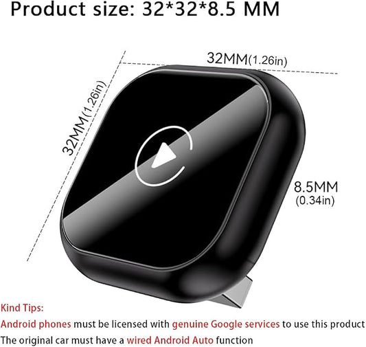 Wireless Carplay Adapter for Mazda CX30 2020 2021 2022 2023 2024, 2 in 1 Plug and Play Android Auto and Carplay Adapter Convert Wired to Wireless CarPlay,A BlackStyle