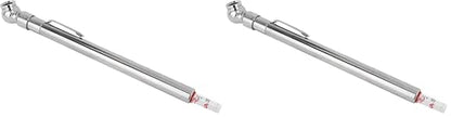 Milton S-921 Pencil Tire Pressure Gauge, Passenger Car, with Built-in Deflator Valve, Durable Plated Brass, Pressure Measured in PSI & kPa (Pack of 2)