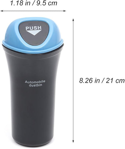 VOSAREA Auto Dustbin Car Trash Can Garbage Can Leakproof Vehicle Trash Bin(SkyBlue)