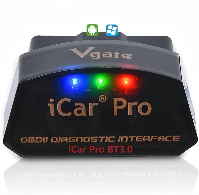 Vgate iCar Pro Bluetooth 3.0 OBD2 Scanner | Android Only – Not for iOS – Check Engine Light