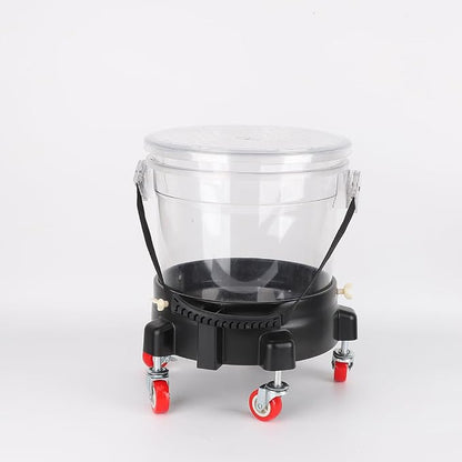 Bucket Dolly 5 Gallon Car Wash Professional Detailing Bucket Dolly with Heavy Duty Wheel Casters (Style B)