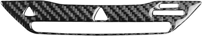 Premium Carbon Fiber Only Compatible with Ford Edge 2011-2014 SEL Accessories Car Hazard Emergency Warning Push Button Switch Panel Cover Interior Trim Sticker Decal Black 1PC
