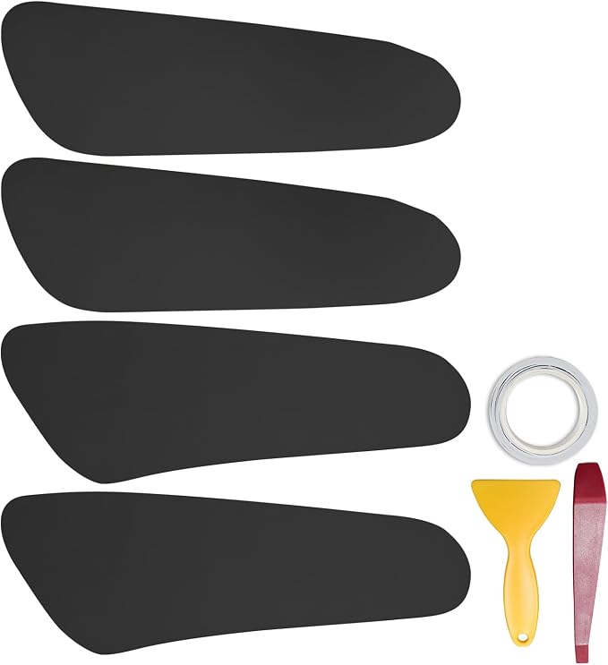 RUIANTE 4pcs Door Panel Cover Trim Replacement Compatible for Tucson 2006-2013 Car Interior Accessories (Black)