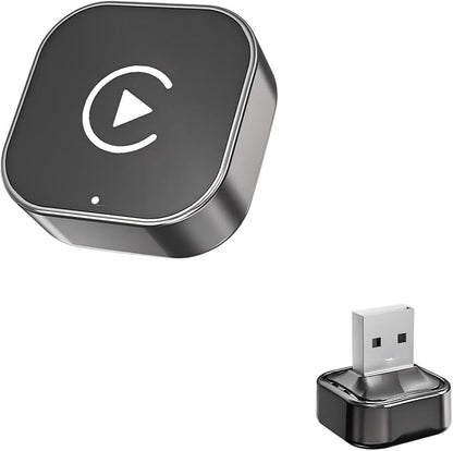 Wireless CarPlay Adapter & Android Auto Wired CarPlay to Wireless Device, 2-in-1 Mini T-Shaped for Car USB Plug and Play Auto Connect, No Delay for Apple iOS 10+, Android 11+ Version[2026 Upgrade]