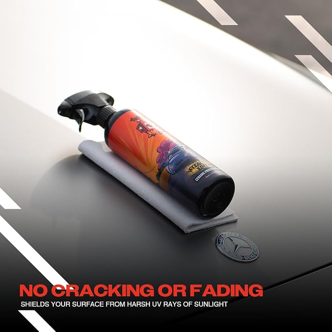 Tinybot Ceramic Protection Spray Stealth Edition -Deep Matte and Satin Finish- Safe for All Vehicles- Vinyl Wrap, PPF, Paint - Hydrophobic, UV Protection, Streak-Free, Slickness, Anti-Static -16.9 oz