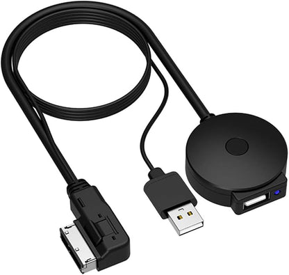 Yoper Bluetooth 5.0 Adapter Compatible with Audi A3 A4 A5 A6 A7 S3 S4 Q3 Q5 Q7 Volkswagen VW Skoda 2G 3G 3G+ AMI MMI Port Cable Music Play Connector Works with Apple iPhone iPod Android Device