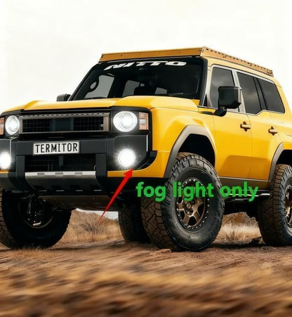 Termitor Latest 9005 H11 Fog Light Bulbs, H9 HB3 Halogen for Off-road only | 70K Lumens, 6500K Daylight White, No Adapter Required, Easy Install, 70,000hrs+ Lifespan, IP68, 1: 1 size, Pack of 2