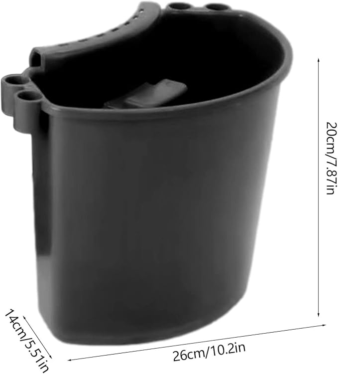 Car Detailing Bucket Organizer - Portable Auto Wash Bucket with Tool Hanger, Red