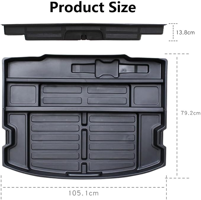 Trunk Custom-Fit Organizer for Honda CR-V, SUV Insert Cargo Rear Hatch Storage Box for CRV EX LX EX-L Touring Turbo Plus Sport Accessories