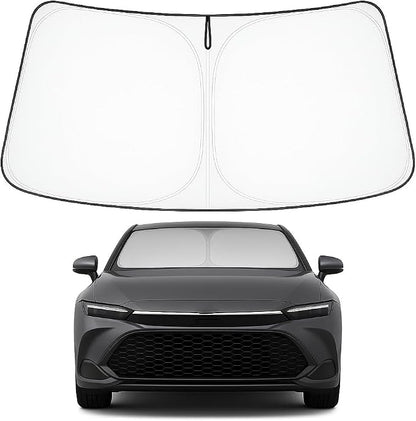 Proadsy Windshield Sun Shade for Toyota Crown 2023 2024 2025 2026 Foldable Front Sunshade Protector Blocks UV Rays Keep Car Cooler