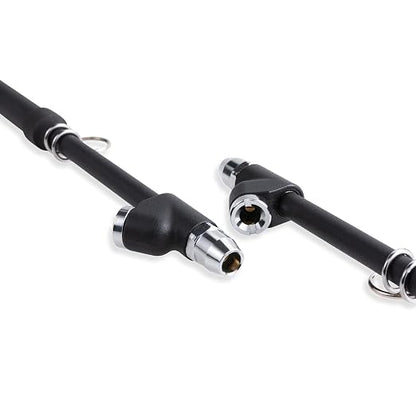 CZC AUTO Tire Pressure Gauge Heavy Duty Air Pressure Tire Gauge, Straight-on Foot Dual Head Chucks, Black Painting, 10-150PSI 100-1000KPa for Semi Truck Car RV Van（1 Pack）
