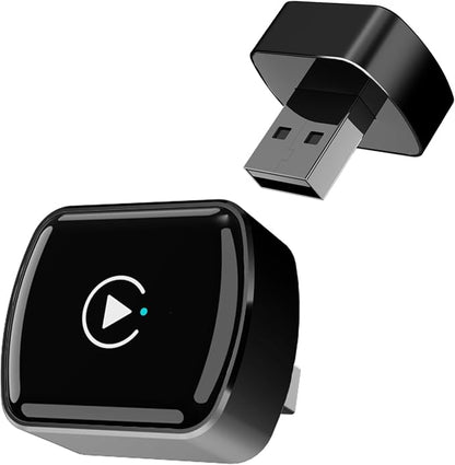 Wireless CarPlay Adapter for Apple iPhone， Mini car Play Android Auto Adapter，Converts Wired to Wireless CarPlay ， Multi-User Plug & Play Dongle No Latency，for iOS 10+&Android 11 (Black)
