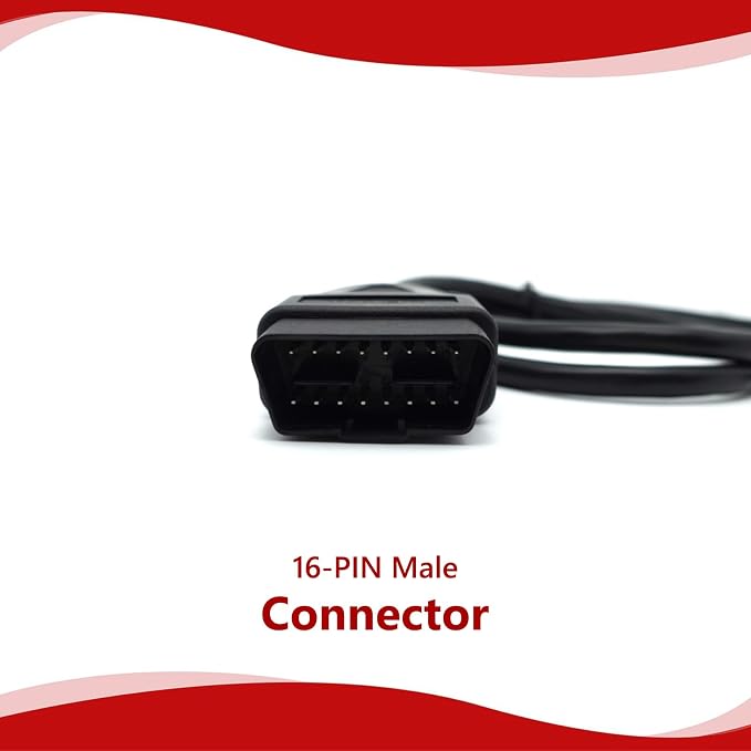 Main Cable Fit for INNOVA 3100 3110 3120 3130 3130C 3140 3150 3160 31703 31603 31403 5610 DB25 OBD2 Diagnostic Scanner, 16-PIN Male to 25-PIN Male OBD-II Test Connector Adapter - 5.1ft/155cm