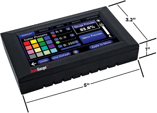 ScanGauge 3 Touch Screen OBD2 Scanner, Digital Gauges & Trip Computer SG3 | Digital Gauges, WiFi Updates, SG3