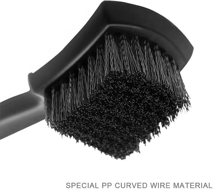Carpet Brushes for Cleaning, Tire Cleaning Brush, Cleaning Brush for Car Interior and Home, Simple and Practical (2, Black)