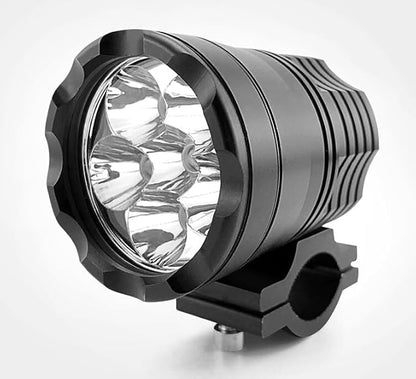 Motorcycle Driving Light 12-60V 40W 3600LM LED Fog Light for ATV UTV Bike Car Truck Boat Forklift Waterproof LED Spotlight with 6 Light Beads High Low Strobe Beam Switch Universal (Black 1)