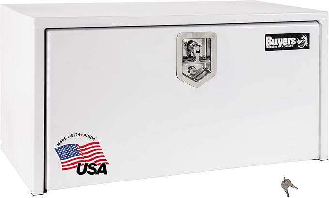 Buyers Products 1704403 Steel Underbody Truck Box, White, 24 x 24 x 30 Inch