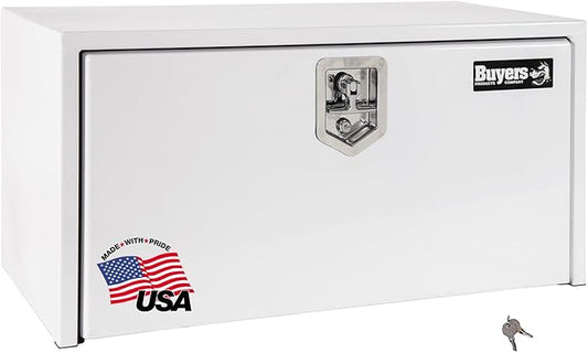 Buyers Products 1704403 Steel Underbody Truck Box, White, 24 x 24 x 30 Inch