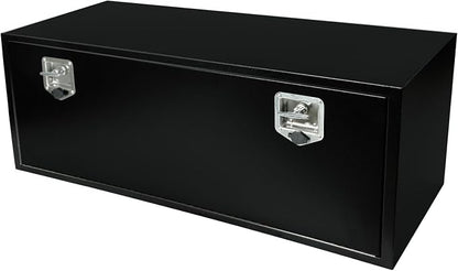 48 Inch Underbody Truck Toolbox with T-Handle Lock, Heavy Duty Truck Underbody Tool Box Chest For Storage, 48"x 18"x 18" inch Black