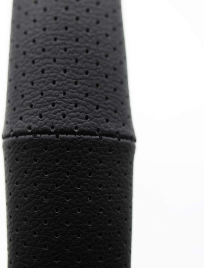 RoadPro RPSW3006 Black 18" Genuine Leather Steering Wheel Cover