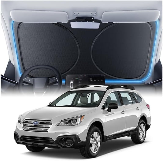 Windshield Sun Shade for Subaru Forester 2000-2026, Custom Fit Sunshade, 100% UV Block & Heat Insulation, Foldable Car Sunshade with Storage Bag, Protect Interior Accessories