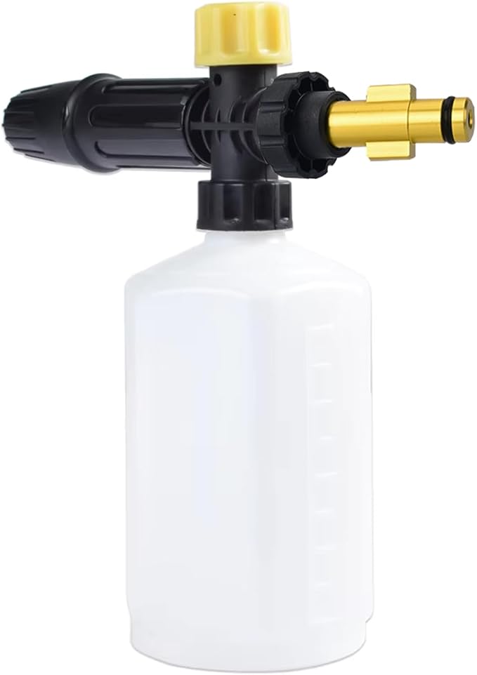 BEARFORCE Electric Pressure Washer DIY Foam Cannon with Connector, Power Washer Adjustable Snow Foam Lance 0.6L Bottle, Compatible with Sun Joe & Some of AR Blue Clean…