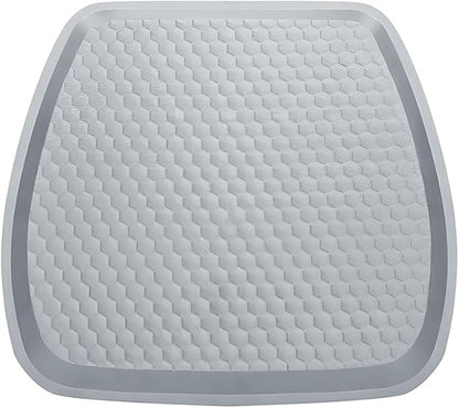 Car Seat Cushion, Comfortable Non-Slip Breathable Vehicle Front Seat Bottom Protector Pad, Automotive Interior Driving Chair Mat Cover, Universal for SUV RV Truck (Gray)