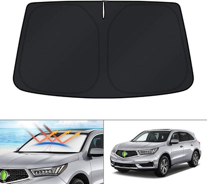 KUST Windshield Sun Shade for Acura MDX 2014-2018 2019 2020 Window Accessories Sunshade Sun Visor Protector Foldable Block UV Rays