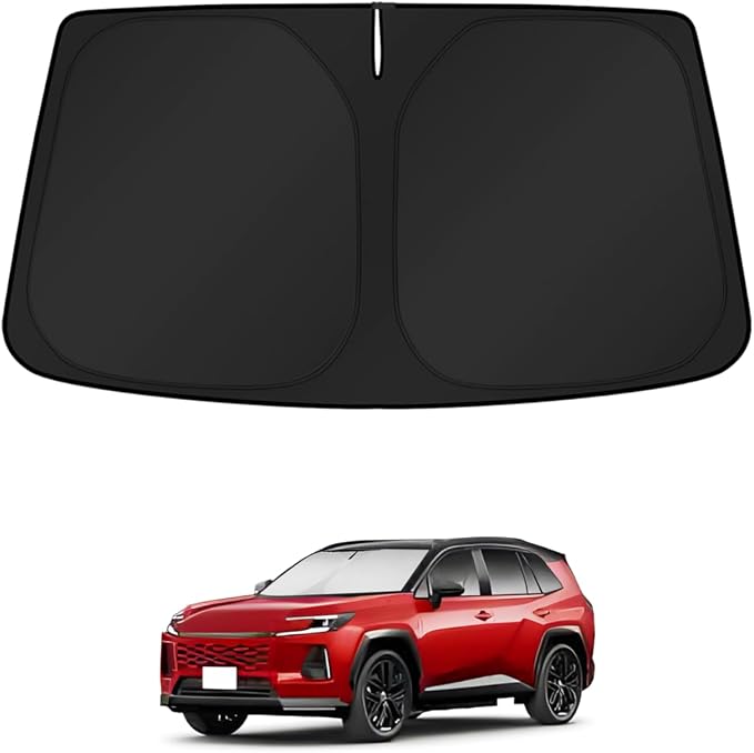 KUST Windshield Sun Shade for Toyota RAV4 2026 Window Accessories Shade Sun Visor Cover Foldable Block UV Rays