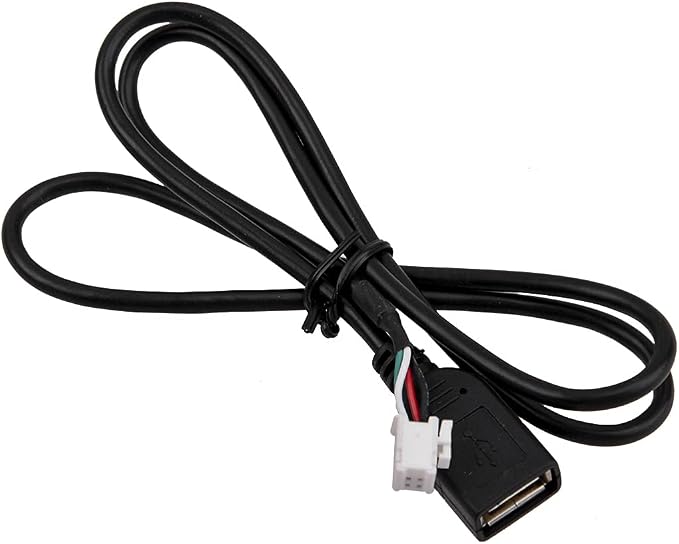 beler Universal 4Pin & 6Pin Connector USB Extension Cable Adapter for Android Car Radio Stereo