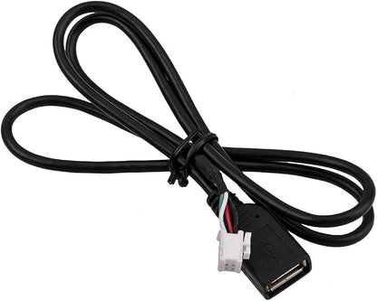 beler Universal 4Pin & 6Pin Connector USB Extension Cable Adapter for Android Car Radio Stereo