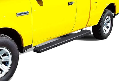 APS Running Boards (Nerf Bars Side Steps Step Bars) Compatible with Ford Ranger Mazda B-Series 1999-2011 Super Cab 4-Door (Stainless Steel Black Powder Coated 5 inches)