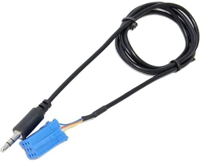 HQRP Audio Cable 8-pin ISO to 3.5MM fits Porsche 1999-2002 Becker Traffic Pro/CDR-22 / CR-220 / CDR-220 / Monza