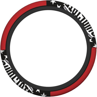 The Universal Elastic Steering Wheel Protective Cover Ohio State is Heat-Resistant and Non-Slip Suitable for Most Vehicles